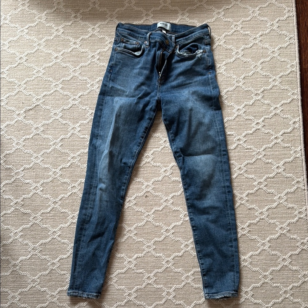 Agolde Light-Wash Blue Jeans